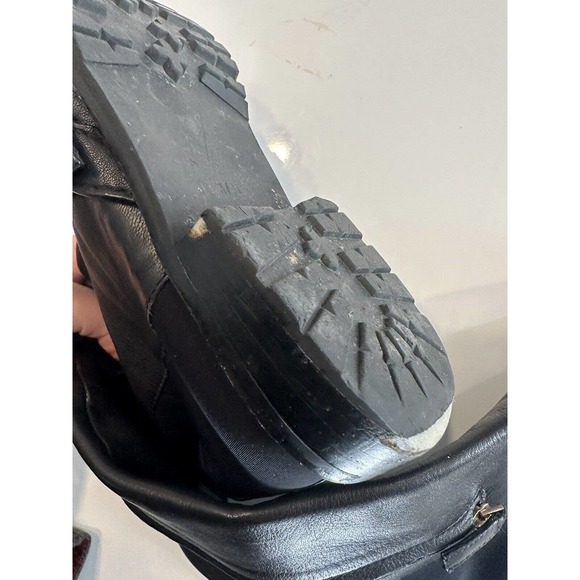 Marc by Marc Jacobs -Tall Flat Black Boots Genuine Leather Sz 37.5 US 7 - Picture 13 of 13